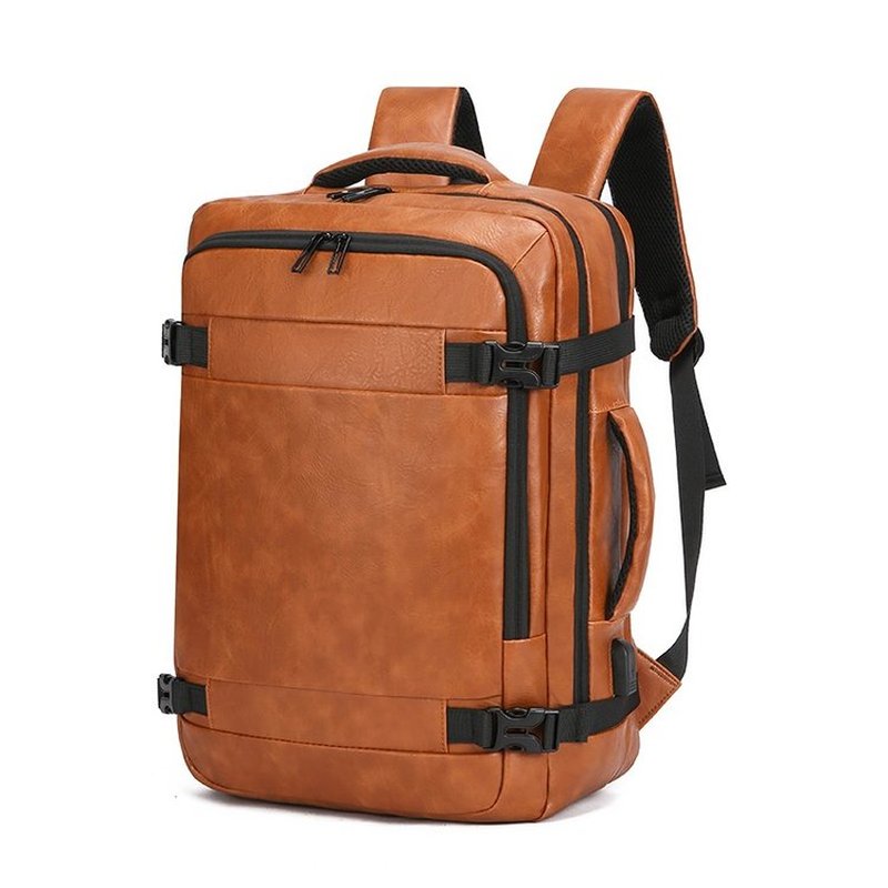 Leather Work Backpack - 2027 NEW Men Backpack PU Leather