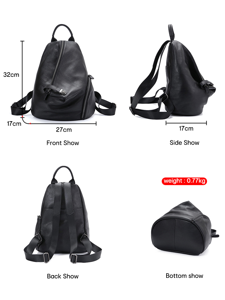 Zency Women's Genuine Leather  - đánh giá và giá Leather Work Backpack