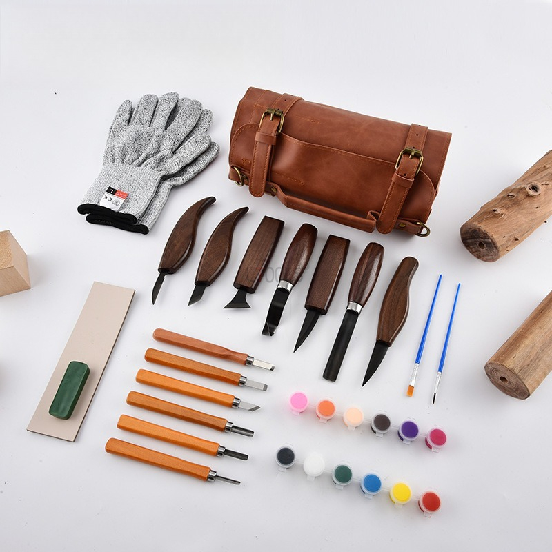 Wood Carving Kit Deluxe Handma - đánh giá và giá Beginner Leatherwork Kit