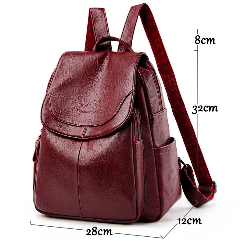 Nóng Bagpack Nữ Thiết Kế Ba Lô - đánh giá và giá Leather Work Backpack