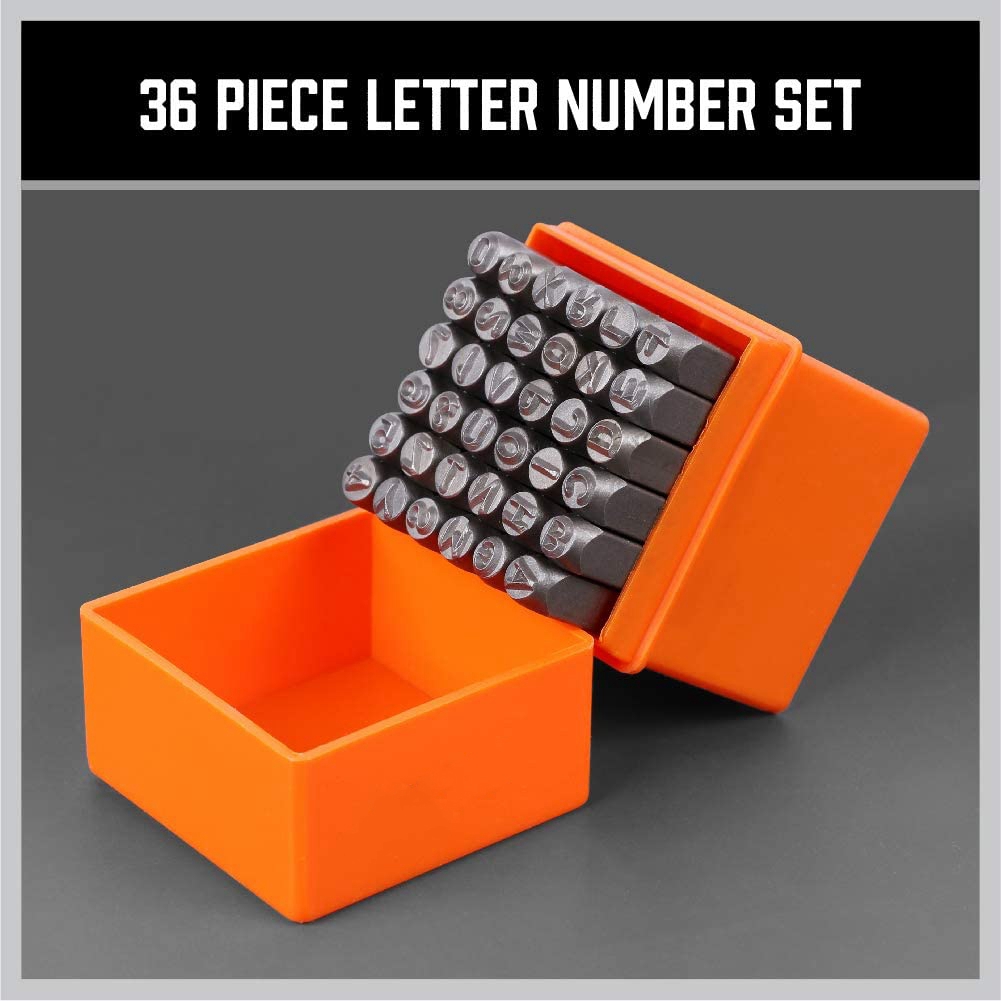 A68P-36-Piece 3Mm Number & Cap - đánh giá và giá Leather Stamp Set