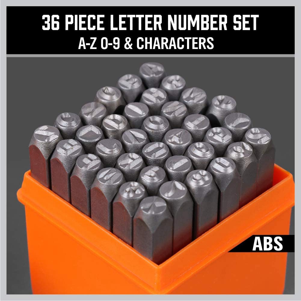 A68P-36-Piece 3Mm Number & Cap - đánh giá và giá Leather Stamp Set