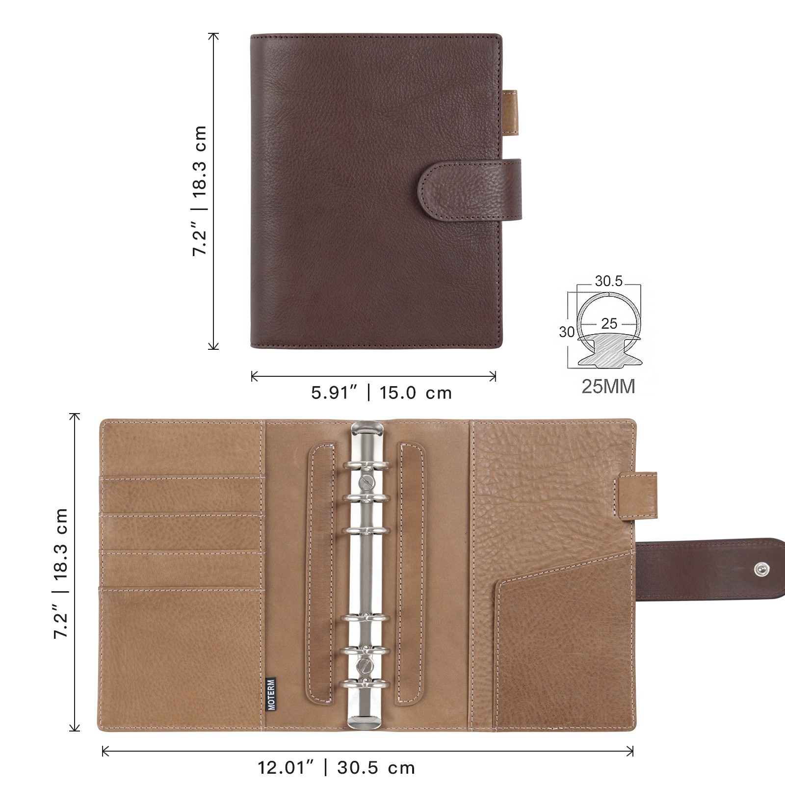 Moterm Franklin Covey Compact  - đánh giá và giá Leather Work Diary