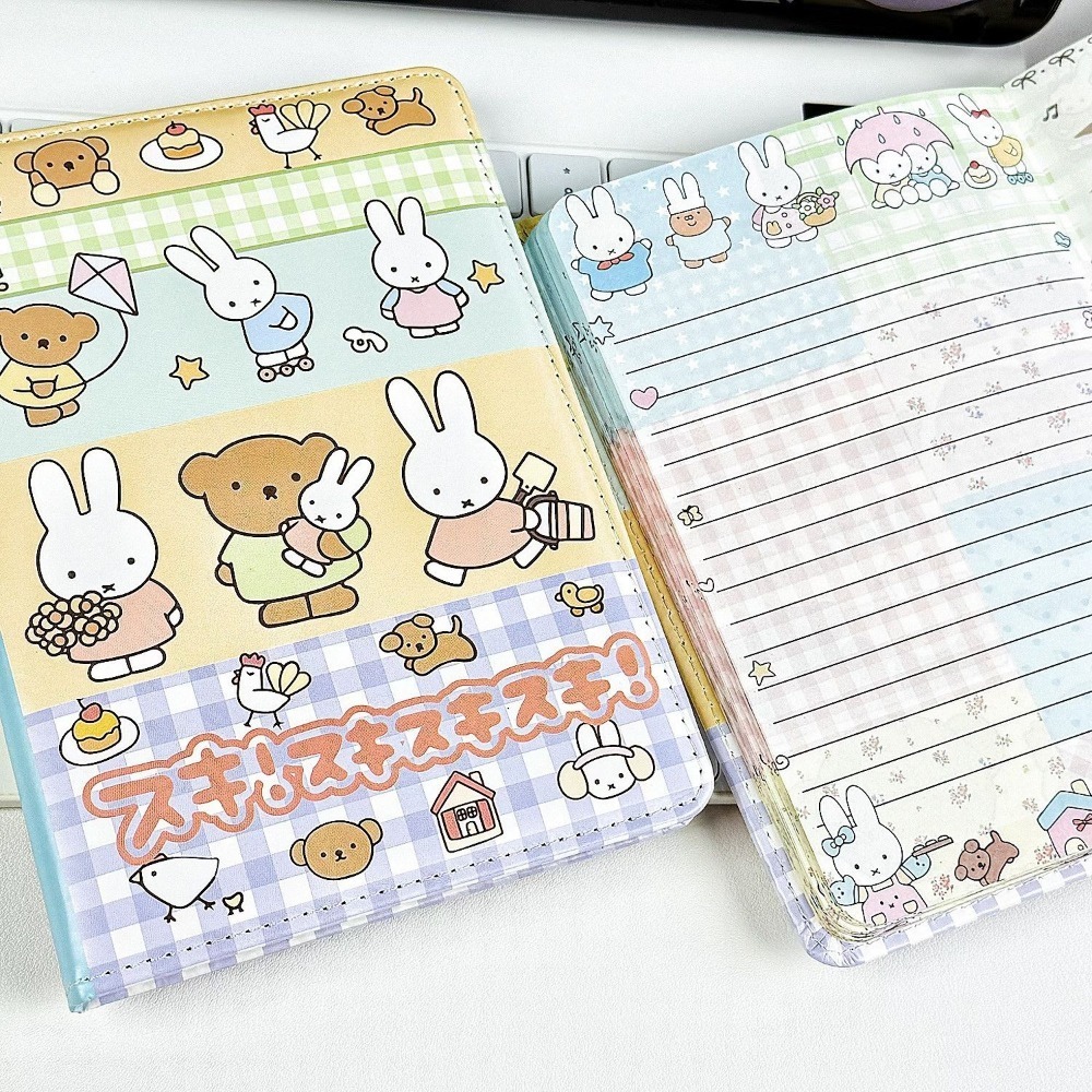 Miffy Rabbit Collage Notebook  - đánh giá và giá Leather Work Diary