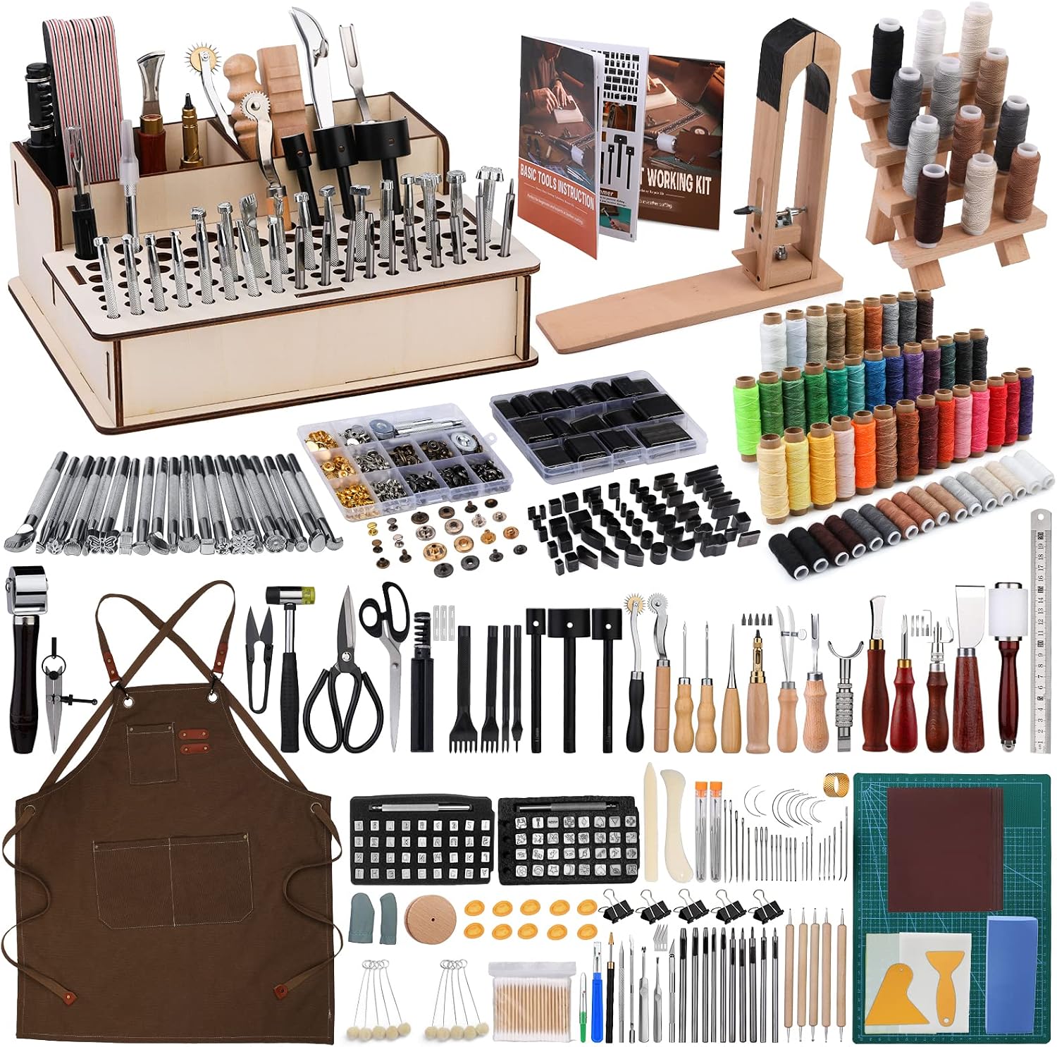 628Pcs Leather Working Tooling - đánh giá và giá Beginner Leatherwork Kit