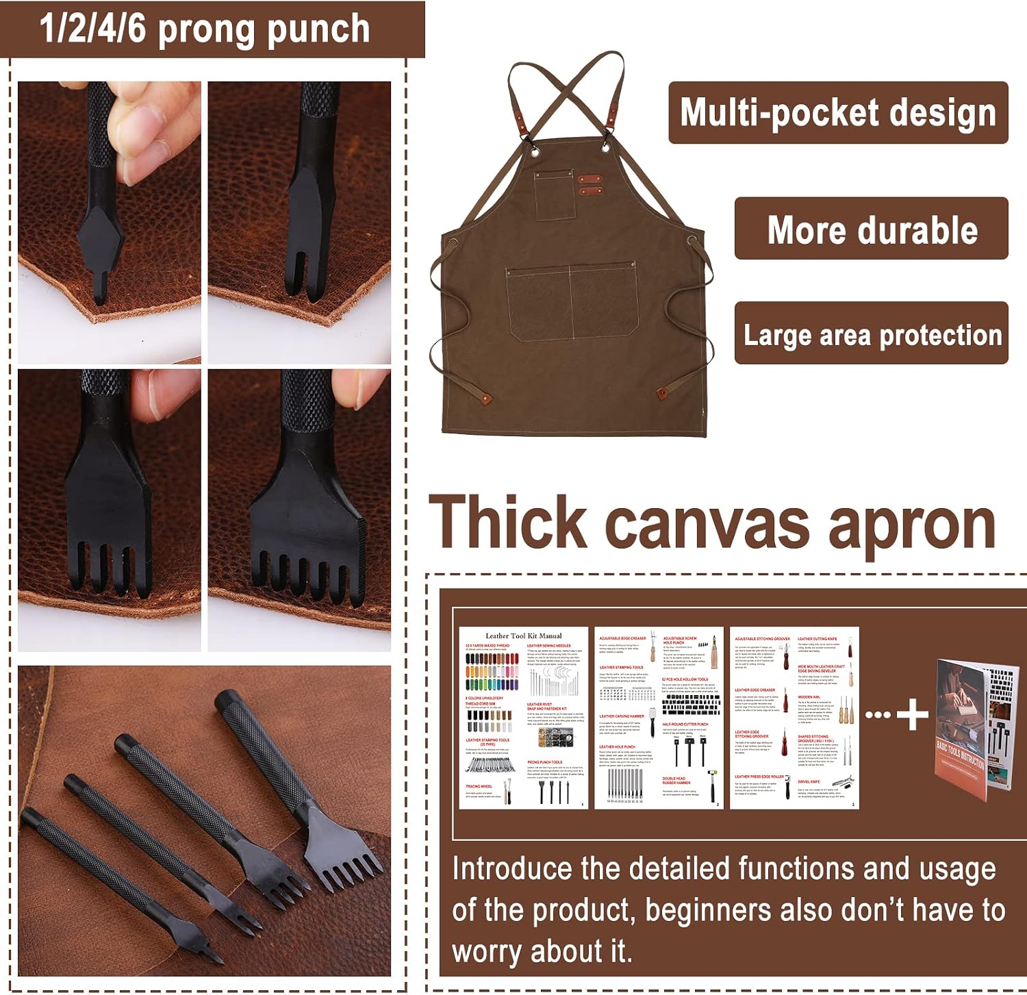 628Pcs Leather Working Tooling - đánh giá và giá Beginner Leatherwork Kit