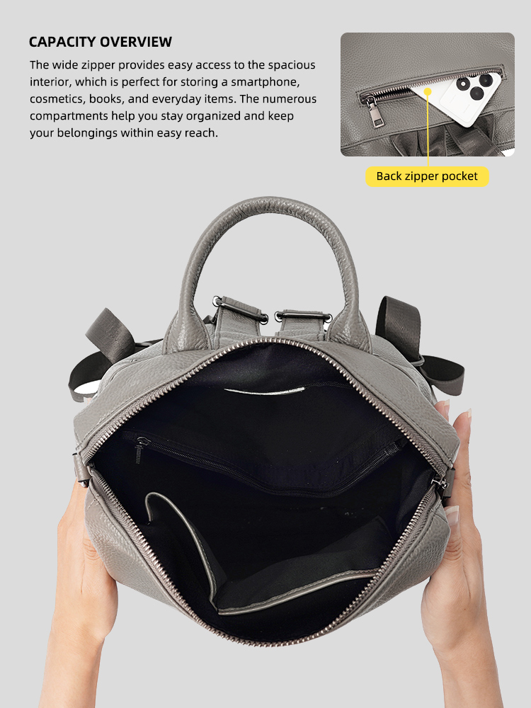 Zency Premium Genuine Leather  - đánh giá và giá Leather Work Backpack