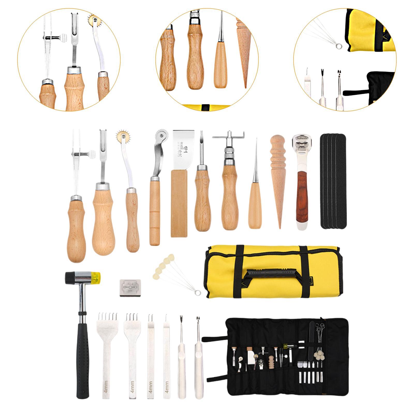 29 Pieces PU Leather Working K - đánh giá và giá Beginner Leatherwork Kit
