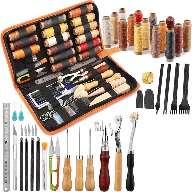 AB08-Leather Working Tools Kit - đánh giá và giá Beginner Leatherwork Kit