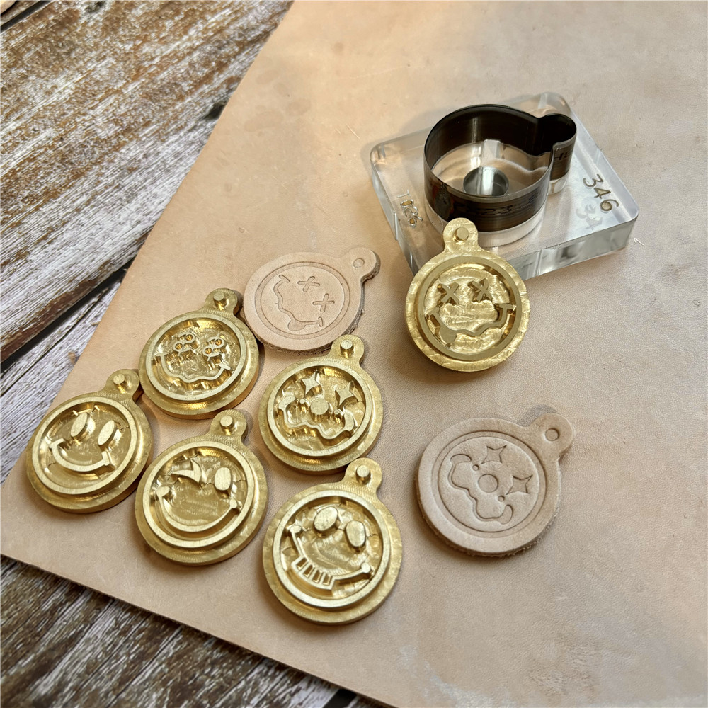 Custom Pendant Smile Face Copp - đánh giá và giá Leather Stamp Set
