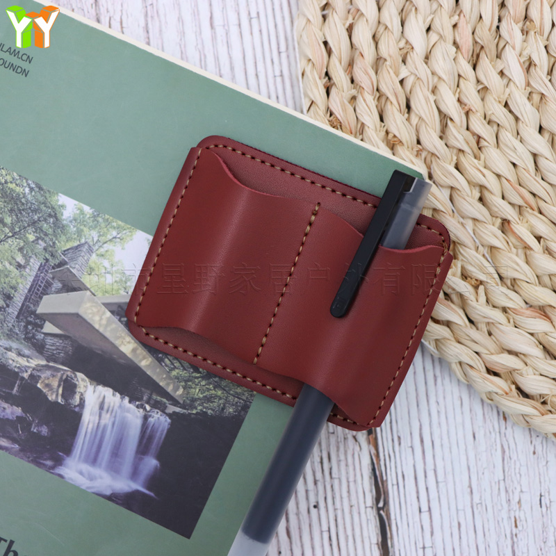Portable PU Leather Pen Holder - đánh giá và giá Leather Work Diary