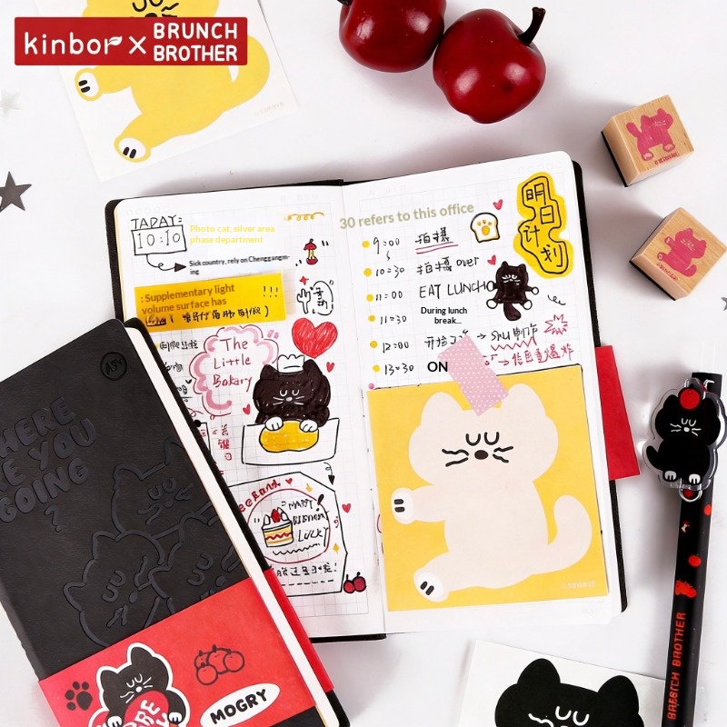 Kinbor Cute Cartoon A7 Pocket  - đánh giá và giá Leather Work Diary