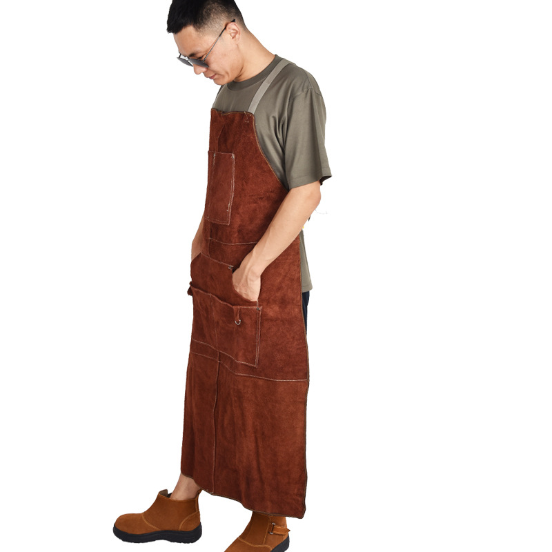 Cowhide Welding suit Apron Was - đánh giá và giá Leather Work Overalls