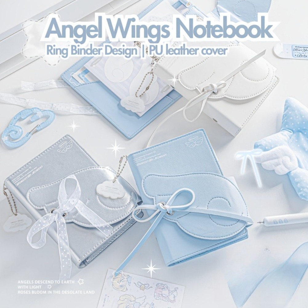 Kawaii Angel Wings Notebook A7 - đánh giá và giá Leather Work Diary