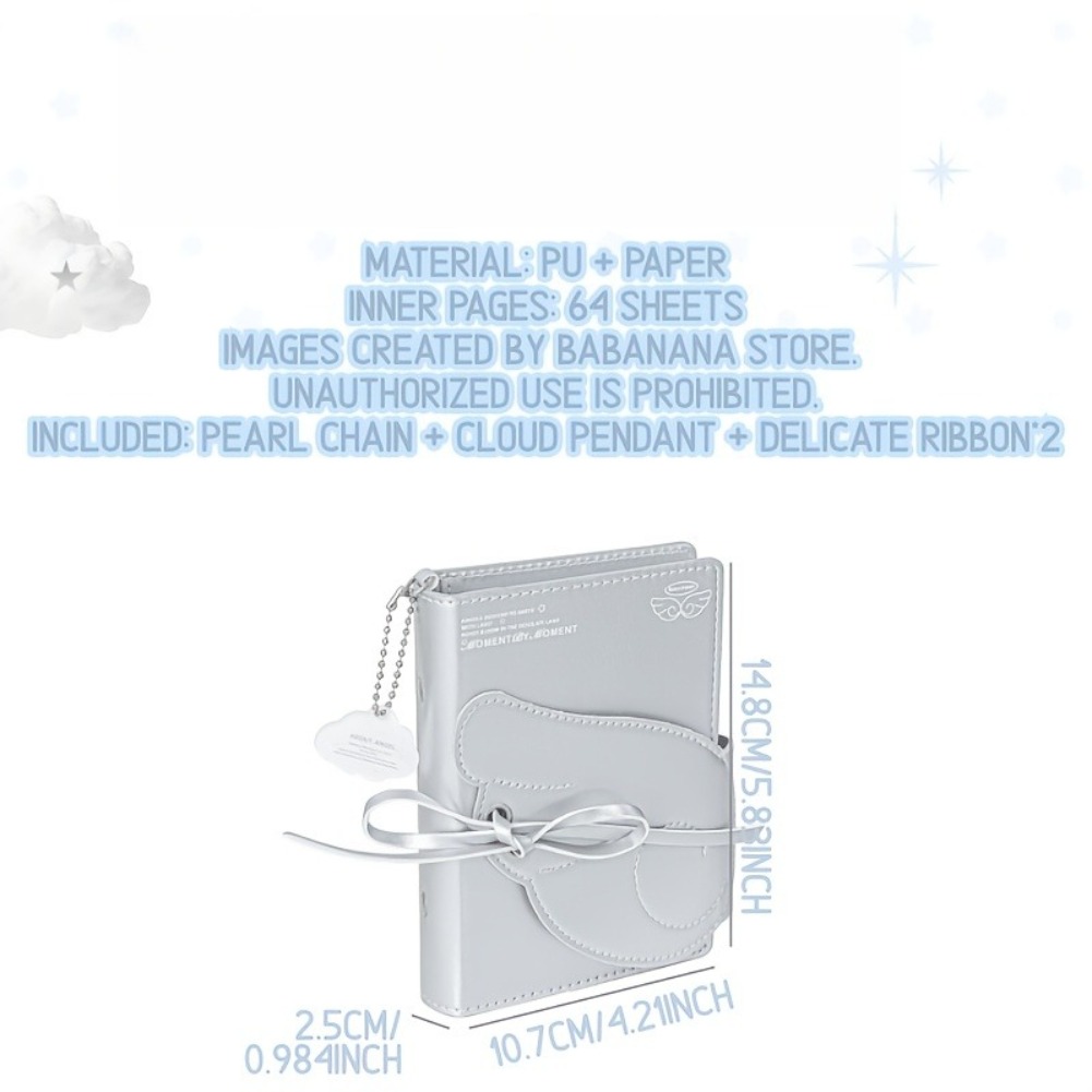 Kawaii Angel Wings Notebook A7 - đánh giá và giá Leather Work Diary