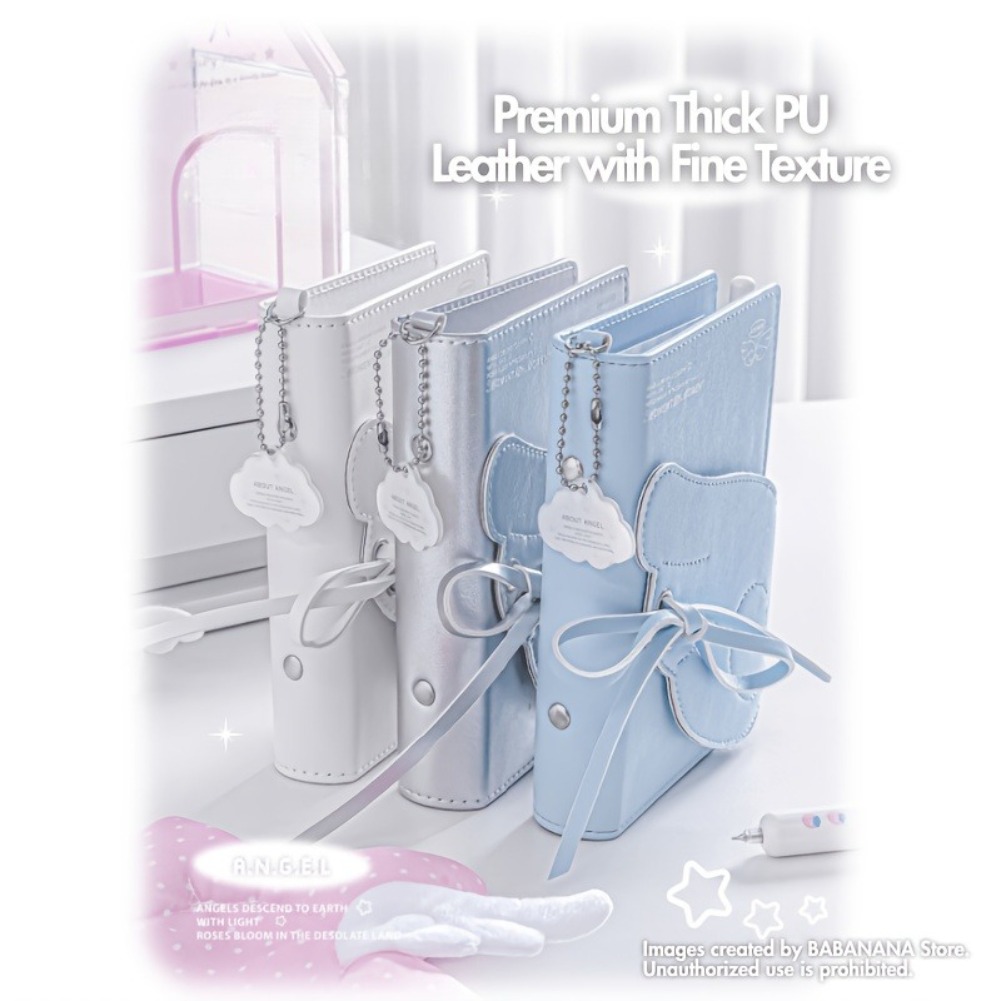 Kawaii Angel Wings Notebook A7 - đánh giá và giá Leather Work Diary