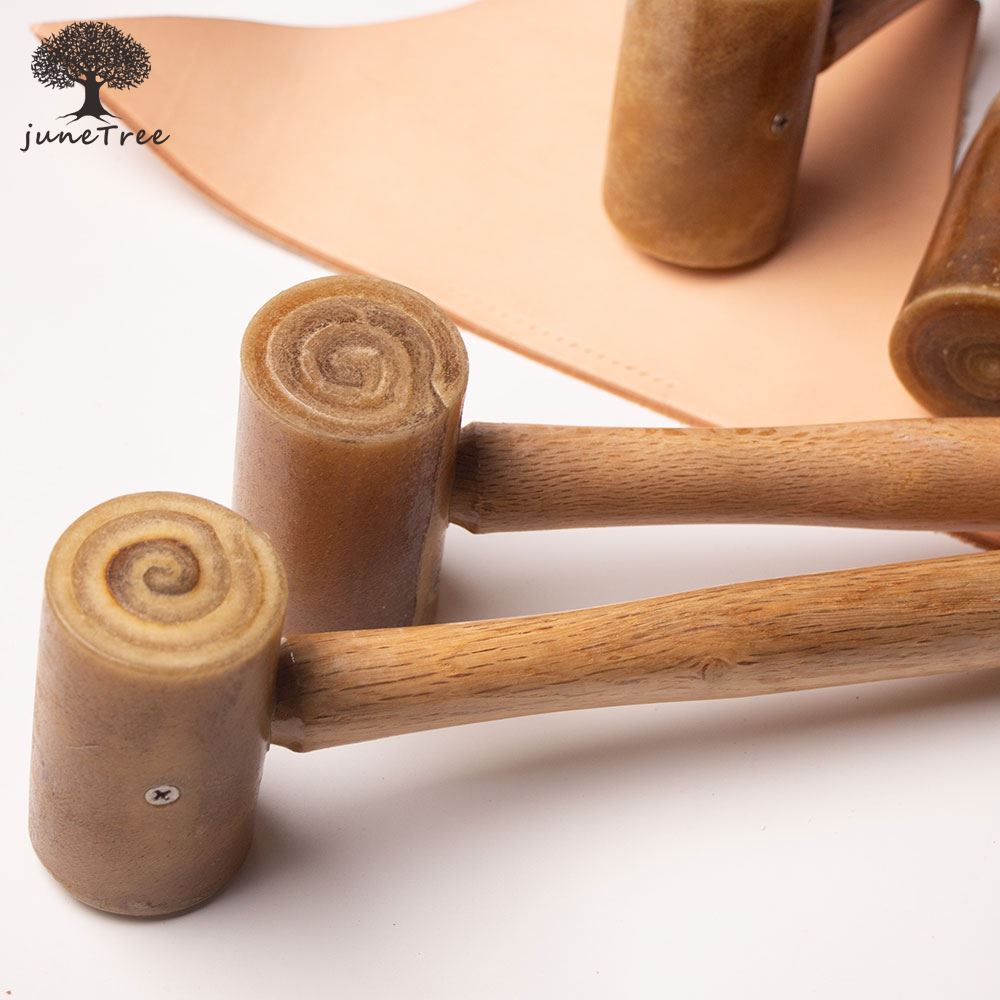 Junetree Nguyên da bò Vồ Da Bú - đánh giá và giá Mallet Rawhide Craft