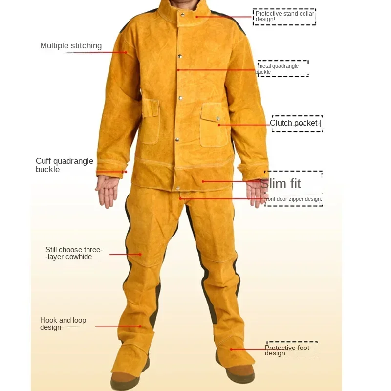 Workplace Safety Clothing Cowh - đánh giá và giá Leather Work Overalls