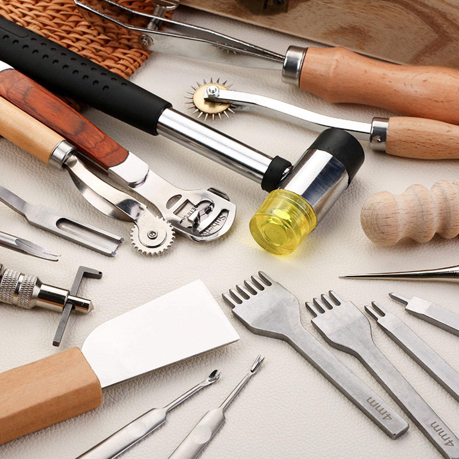 29x PU Leather Working Kit Equ - đánh giá và giá Beginner Leatherwork Kit