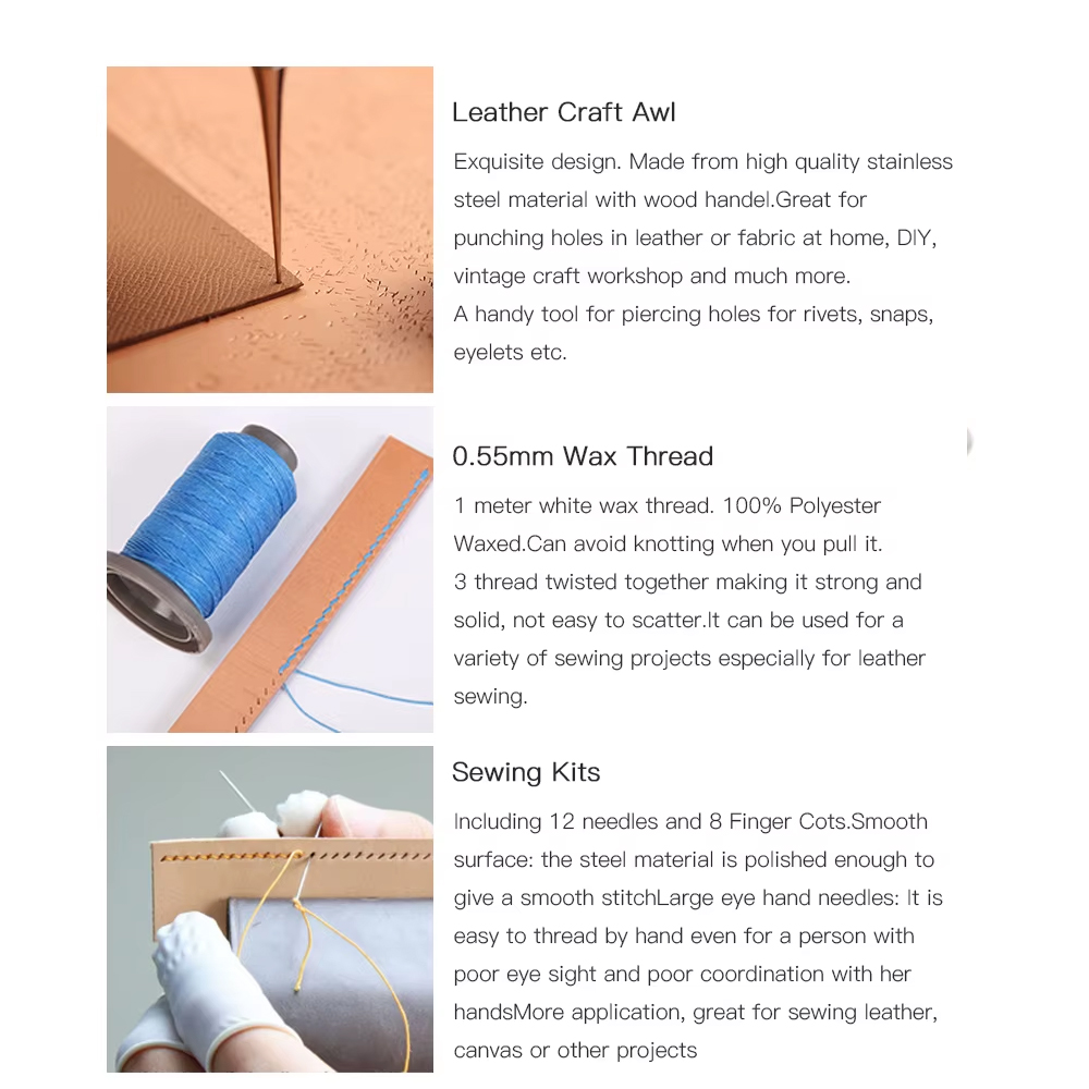 Wuta Chuyên Nghiệp Da Thủ Công - đánh giá và giá Beginner Leatherwork Kit