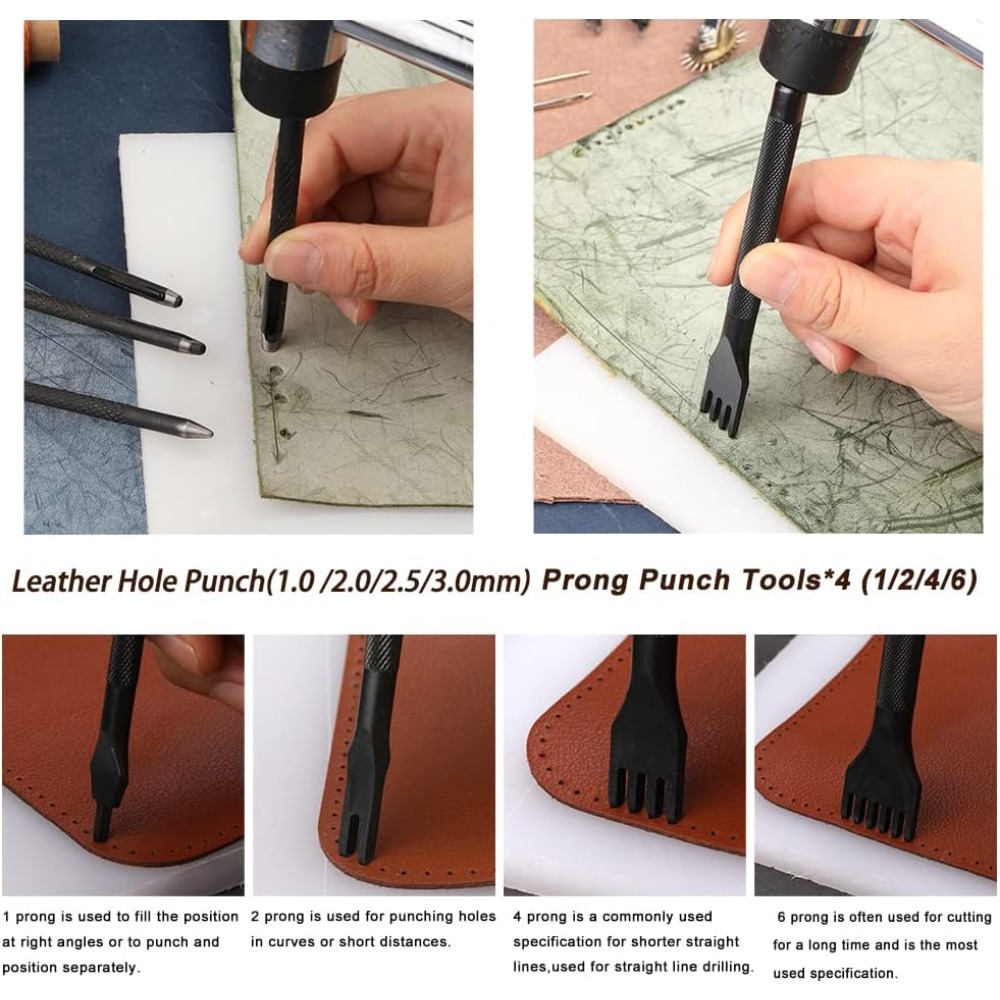 Leather Working Tools Practica - đánh giá và giá Beginner Leatherwork Kit